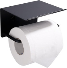 Xderln Toilet Paper Holder with Phone Shelf SUS 304 Toilet Paper Roll Holder - W