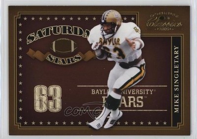 2006 Donruss Classics Saturday Stars Gold 16/100 Mike Singletary #SS-3 HOF 9bp