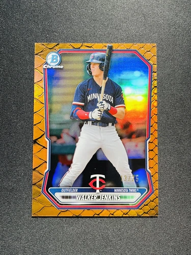 2026 Topps Bowman Chrome Walker Jenkins #BCP-98 Orange Reptilian 13/25 KE21