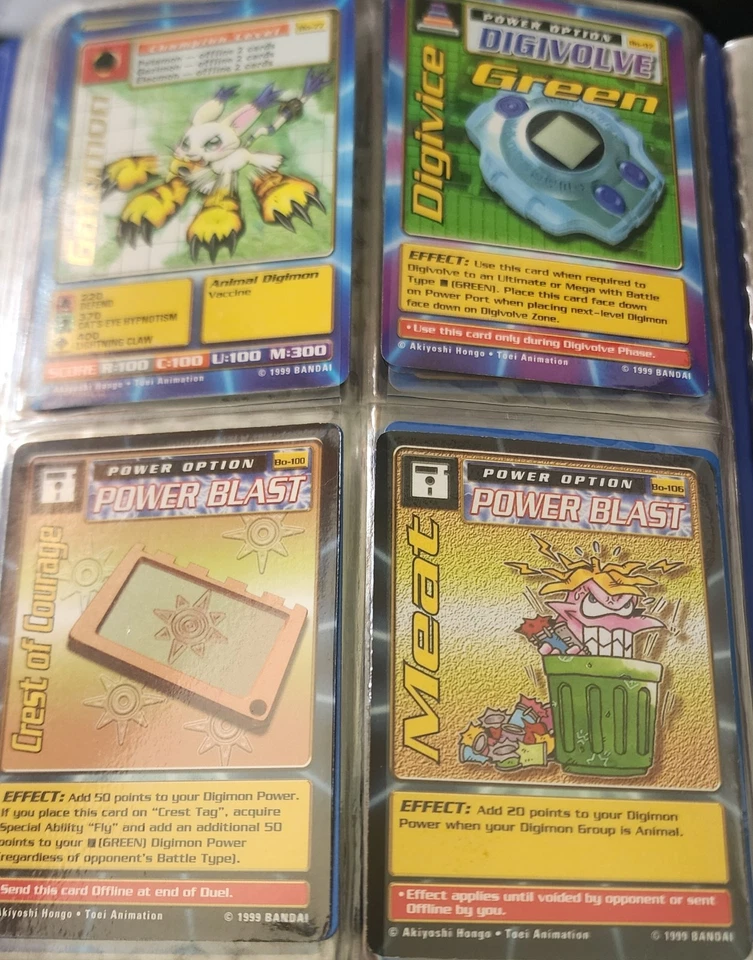 Digimon Series 1 Cards Various Instructions, Card Game Score Cards 1999 - Image 2 of 4