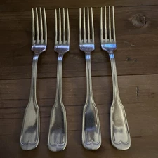 Guy Degrenne France “Neuilly” Salad Fork 7” Set of 4 Rare
