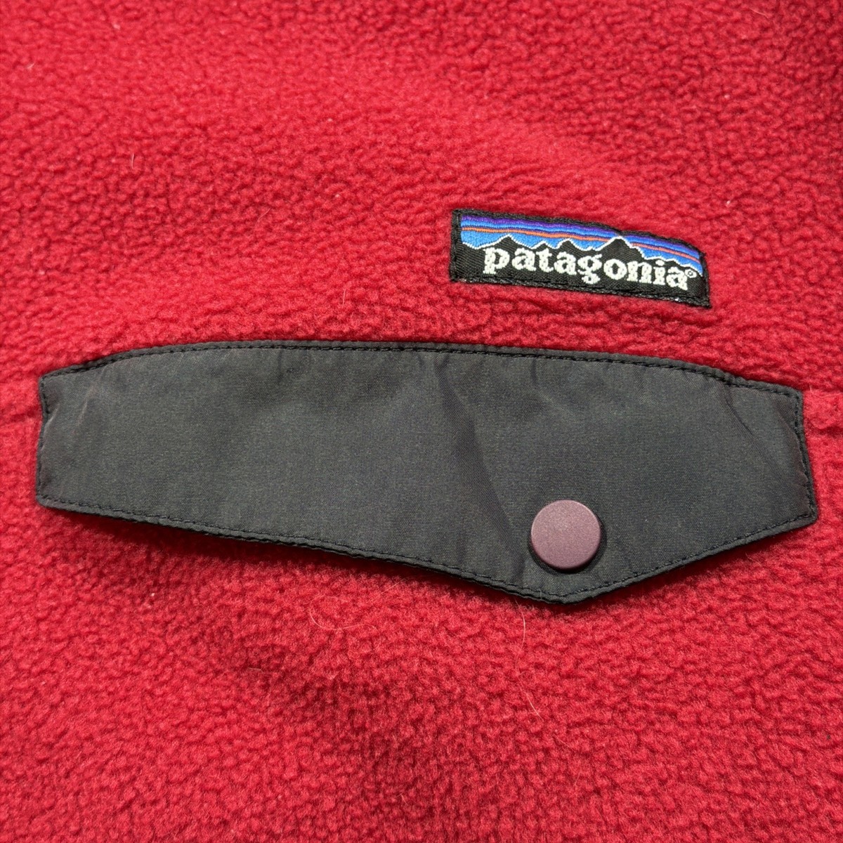 VTG 90S PATAGONIA SYNCHILLA FLEECE USA SNAP-T PULLOVER Men's SIZE