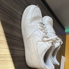 Nike Air Force 1 White Men's Breathable Leather Casual Sneakers