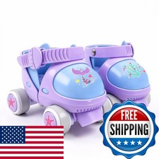 Mpoutik Kids Children's Adjustable Quad Roller Skates Wheels Lock Boys Girls