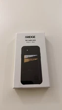 Ridge Wallet Black Leather Card Case for Apple iPhone 11