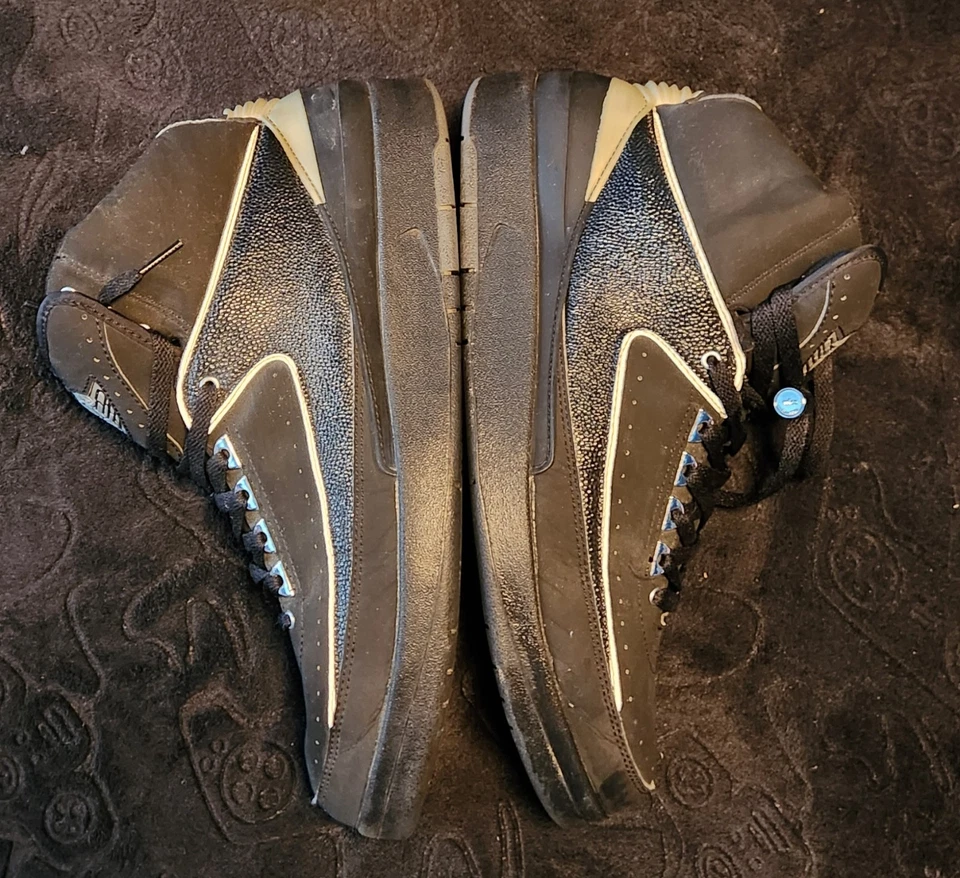 Air Jordan 2 Retro 2004 Negro Cromo PARA HOMBRES TALLA 12.5 Foto 2 de 4