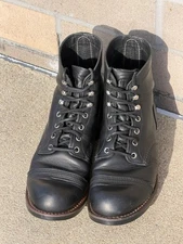 Red Wing Iron Ranger Men's 6-Inch Boot in Black Harness Leather #8084, Size 9D
