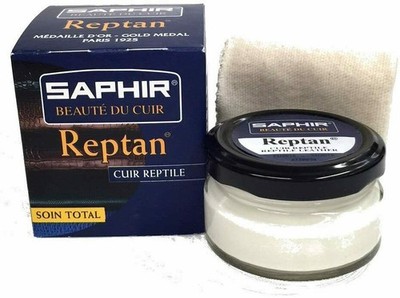 Saphir Reptan 50ml Jar - For Exotic Leathers w/ Cleaning Cloth