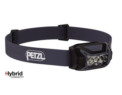 PETZL Actik Hybrid Concept Headlamp With Red Lighting | 450 lumens Black New
