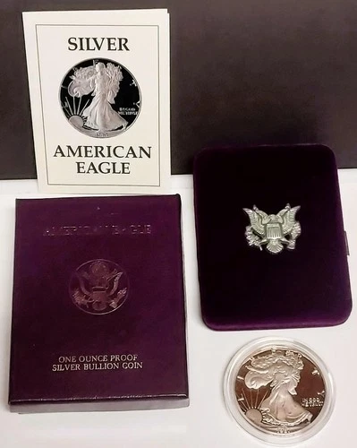 1987-S American Silver Eagle Proof — photo from the most recent tracked eBay sale
