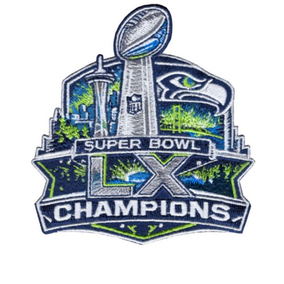 #ad #ad Super Bowl 60 LX Patch Seattle Seahawks Iron on or sewn 4X4 Inch S3 $9.97