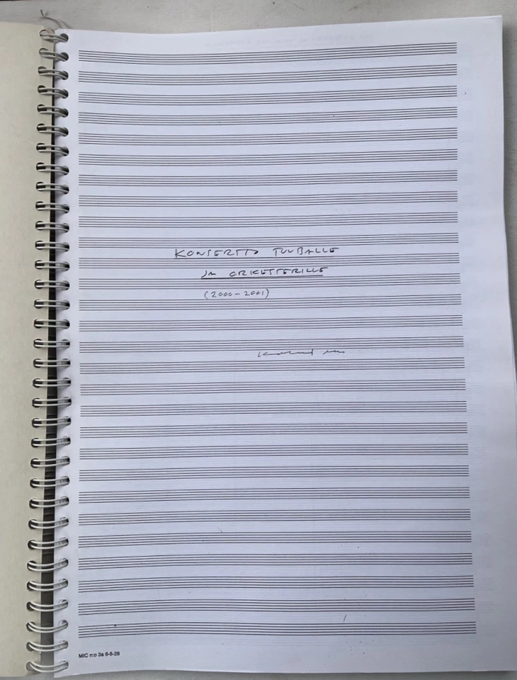 Partitions. Aho. Tuuballe Konsertto (concert de tuba). Partition. - Photo 1/1