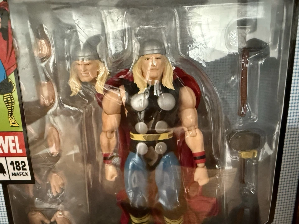 Figura de acción MAFEX No.182 The Mighty Thor Marvel Medicom Toy 6” Foto 3 de 4