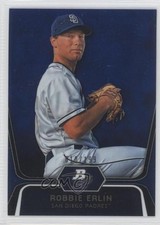 2012 Bowman Platinum Prospects Blue Refractor 10/199 Robbie Erlin #BPP11 0a1