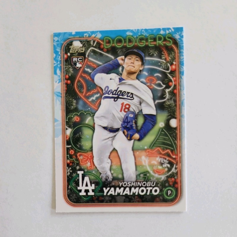 Topps 2024 Holiday Yoshinobu Yamamoto #H88 RC Los Angeles Dodgers Baseball