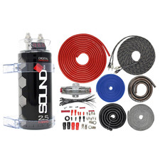 4 Gauge Amp Kit Amplifier Install Wiring 2.5 Farad Digital Capacitor, 2300W Pe