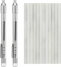 Gutimore round Soapstone Holder 2Pcs round Soapstone Pencils with 14Pcs Soapston