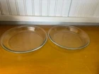 Vintage Anchor Hocking Pie Plate - 9 inch Glass Ovenware set of 2 USA