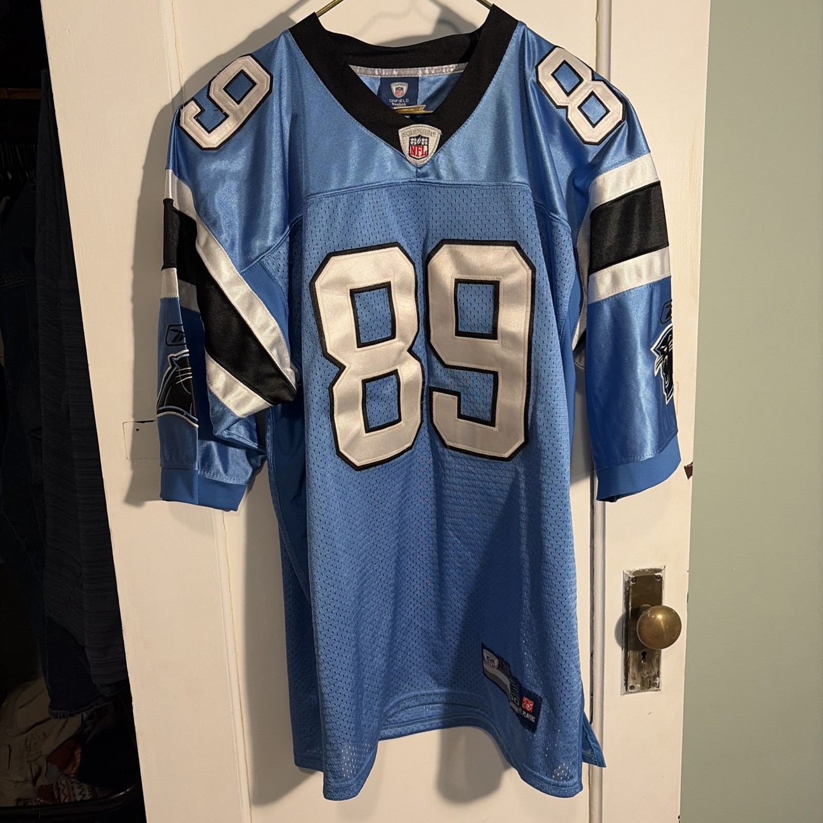 Reebok On Field NFL Carolina Panthers #89 Steve Smith Jersey - Size 50