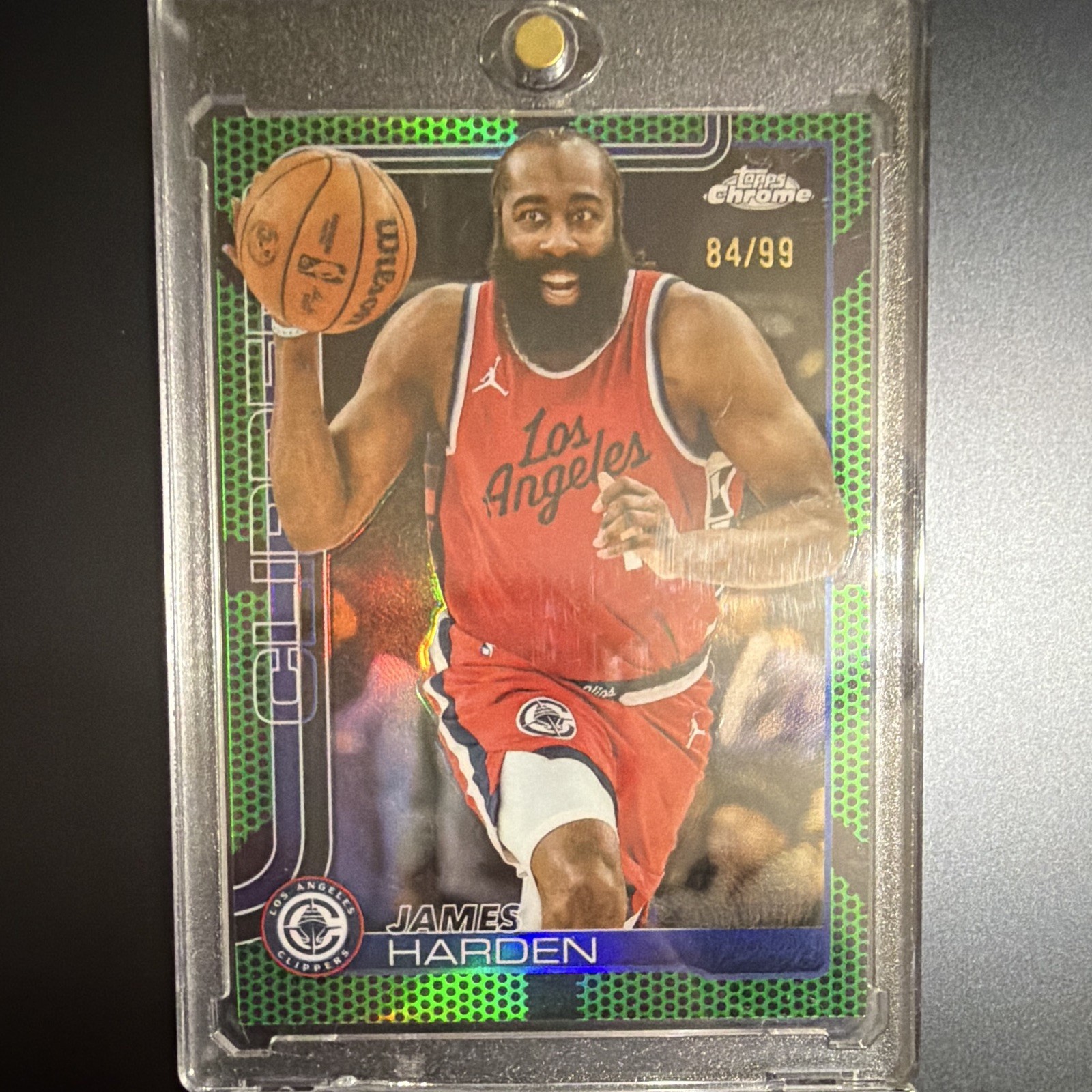 Topps 2025-26 Chrome James Harden #54 Los Angeles Clippers Green /99