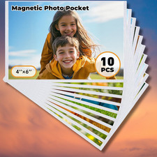 Magnetic Picture Frame, 10 Pcs Magnetic Picture Frames for Refrigerator 4x6,