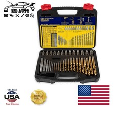 35pcs Master Screw Extractor Left Hand Drill Bit Guide Set Bolt Stud Remover