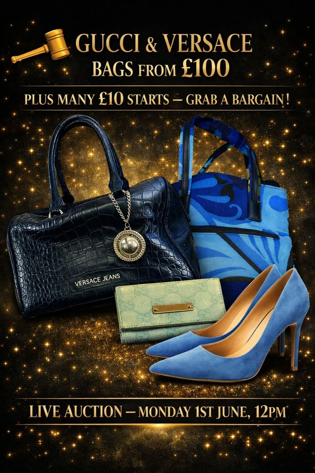 Bargain Designer Bags £10 Starts Gucci and Versace Bags £100 Starts