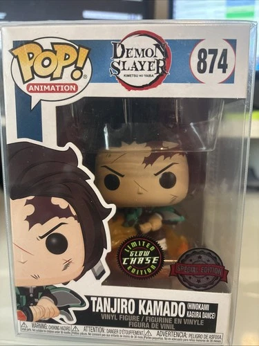 Funko Pop! Vinyl: Demon Slayer Kamado Tanjiro Hinokami Kagura Dance Glow Chase