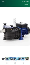 0.75 HP Swimming Pool Pump w/ Filter Basket 2641 GPH In/Above Ground Pool Pump