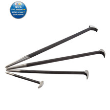 9804 Rolling Head Pry Bar Set 6 To 20 4-piece Set Black