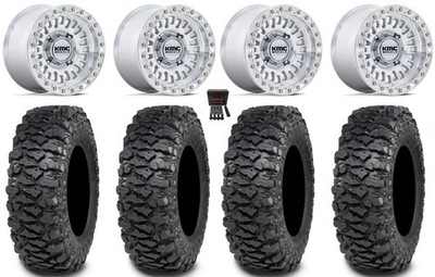 KMC Aztec Beadlock 15'' Wheels Mh +0mm 32'' Savage XT Tires RZR XP 1000 / PRO XP