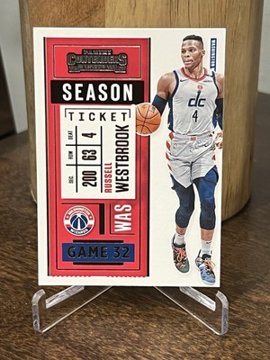 2020-21 Panini Contenders Season Ticket Russell Westbrook #60 Denver Nuggets