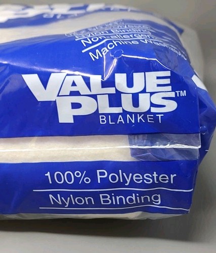 Pair Of Vintage VALUE PLUS BEACON Blankets 72" X 90" FULL/TWIN Pink & Cream - Picture 15 of 20