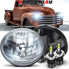 Fit Chevy Truck 1947 -1956 Dot 7 Inch Led Headlight Round High Low Beam Sealed Fit Chevy Truck 1947 -1956 Dot 7 Inch Led Headlight Round High Low Beam Sealed