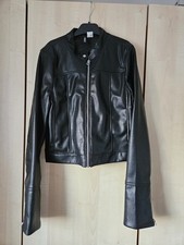 Kunstlederjacke H&M Gr. XS bzw. 158/164 Damen Mädchen Schwarz Wie Neu
