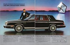 Chrysler 1984 New Yorker Vintage 2pg Print Ad Luxury Car Technology