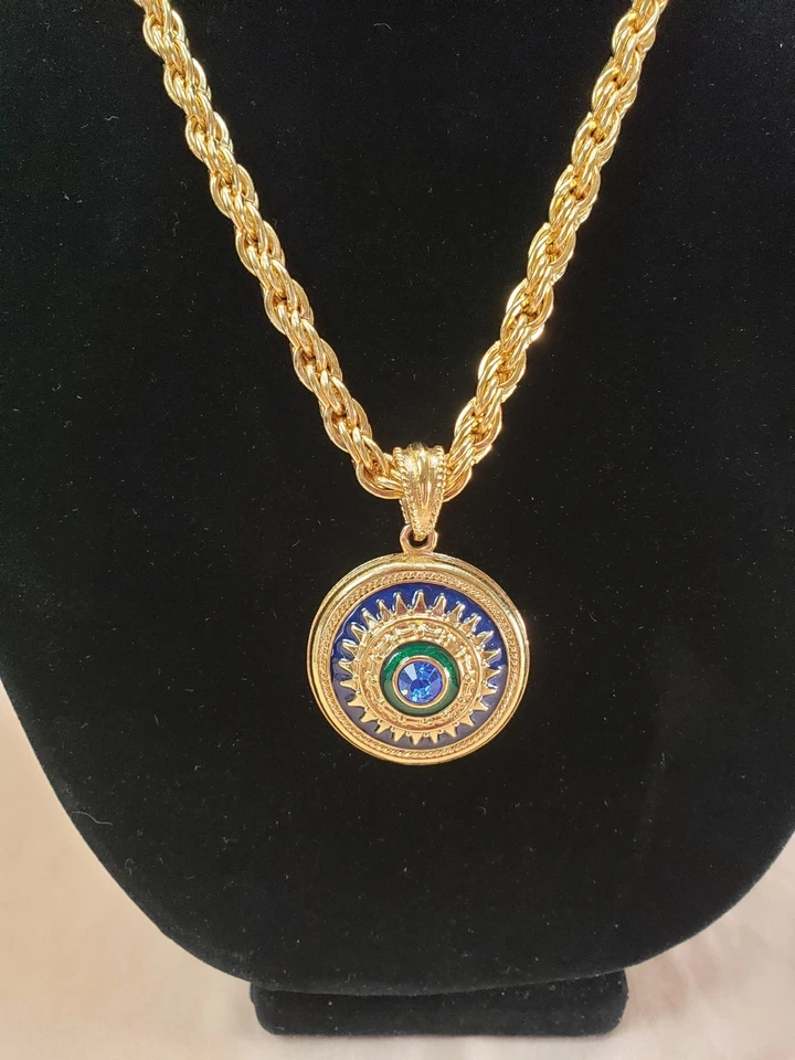 Jacqueline Bouvier Kennedy Reversible Pendant Necklace by Camrose Kross - Image 2 of 4