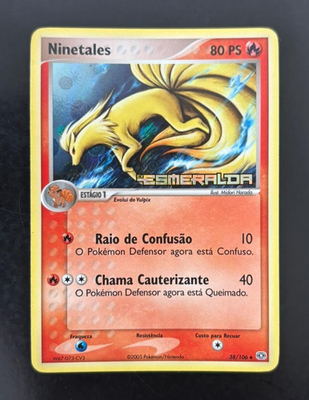 Ninetales 38/106 Stamped Reverse Holo EX Emerald Pokemon Card LP -  Portuguese | eBay