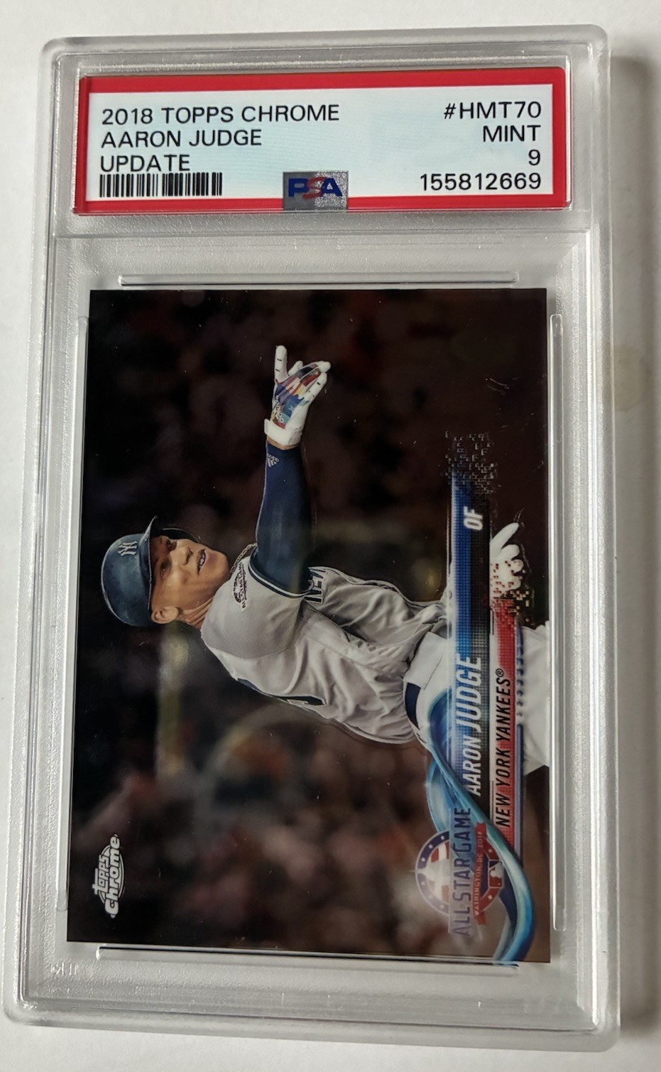 Aaron Judge 2018 Topps Chrome Update - All-Star #HMT70 PSA 9