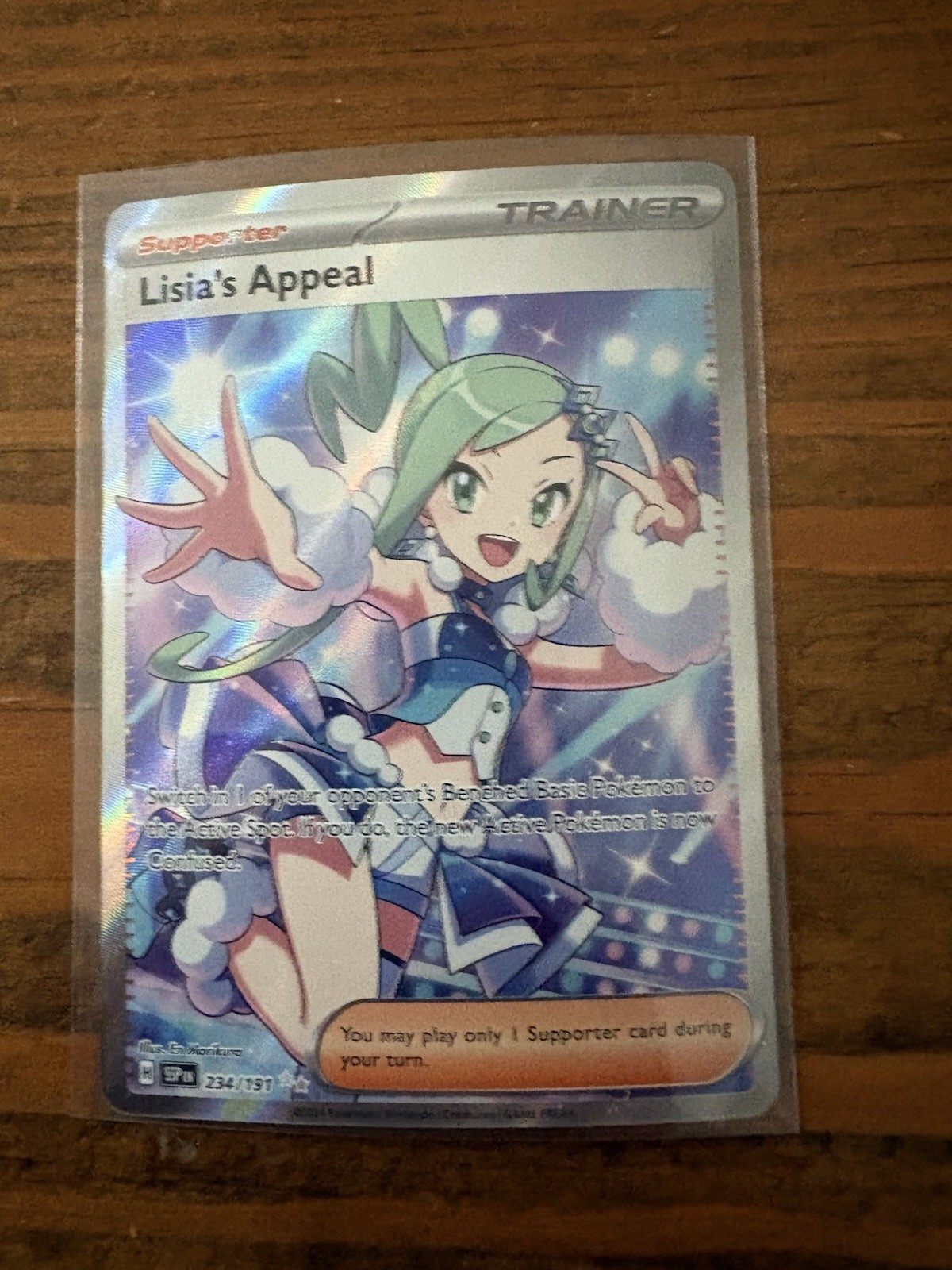 Pokémon TCG Lisia's Appeal Full Art Trainer Card 234/191 Surging Sparks