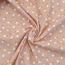 ROSE TULIP NEEDLECORD FABRIC * 100% Cotton * 145cm wide * Dressmaking * Craft *