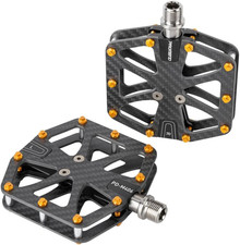Ultralight Full Carbon Fiber Bike Pedals With Titanium Shaft 916 Wide Flat D Ultralight Full Carbon Fiber Bike Pedals With Titanium Shaft 916 Wide Flat D