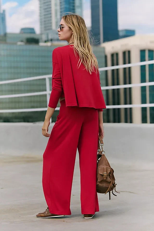 Free People - Good Feels Long Pant Set - Image 2 of 4