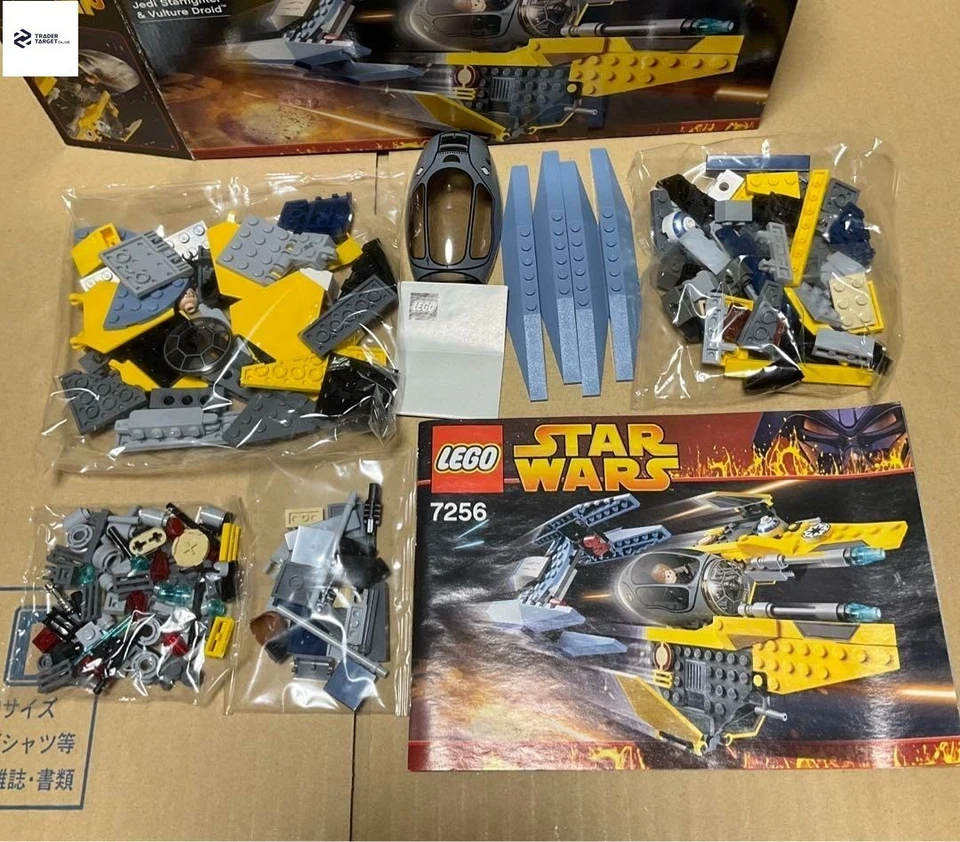 LEGO Star Wars Jedi Starfighter & Vulture Droid 7256 In 2005 New Sealed Bags - Image 2 of 4