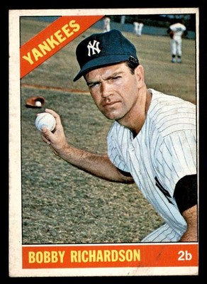 1966 TOPPS #490 BOBBY RICHARDSON YANKEES VG-EX 541321 (KYCARDS) | eBay