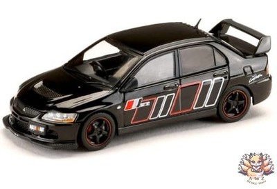 Mini Car 1/64 Mitsubishi Lancer GSR Evolution 9 Ralliart Black Mica