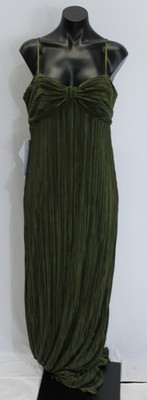 fitted lace wedding dress Moss AquaFlora Halter Neck Slip Dress | Vegan Silk main image 0
