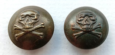 2 x Genuine Victorian 17th Lancers (Death or Glory) 21.2mm Brass Uniform Buttons