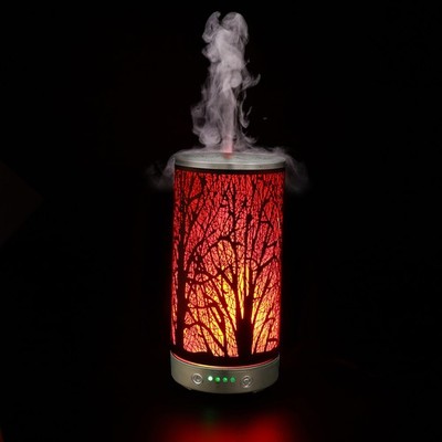 LED Ultrasonic Humidifier - Metal, Bedroom-Friendly, Perfect for Christmas Gifts
