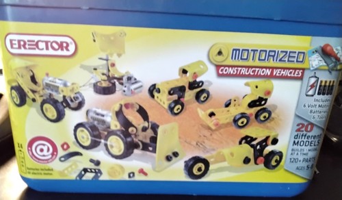 Erector Meccano Motorized Construction Vehicle Set - Not Complete- 107 Pieces - Picture 2 of 7